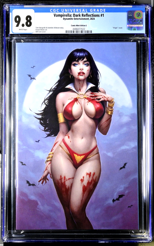 Vampirella Dark Reflections #1 (2024) CGC 9.8 NM/MT Will Jack Virgin Blue E