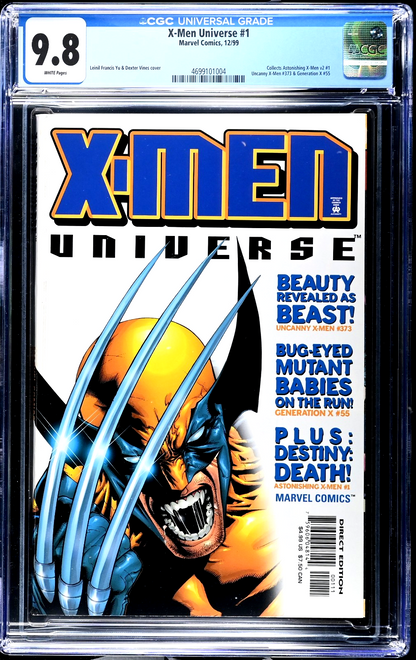 X-Men Universe #1 (1999) CGC 9.8 NM/MT Wolverine #145 Homage RARE Only 1 Census