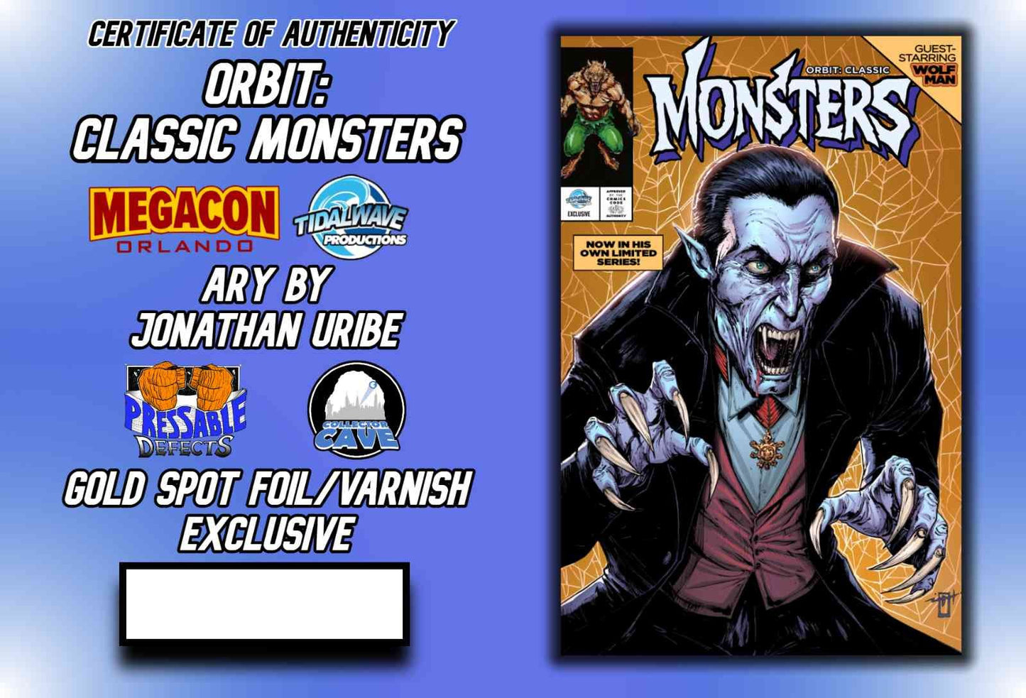 Orbit Classic Monsters (2026) CGC 9.9 Dracula Gold Venom Lethal Protector LTD 25