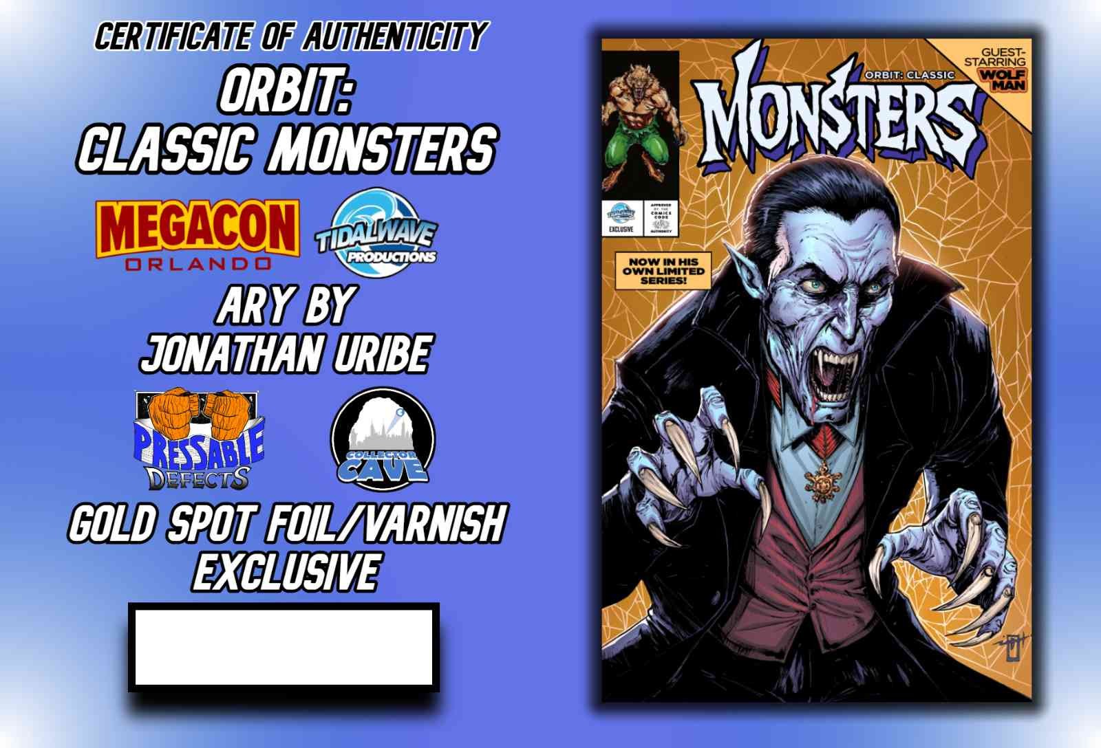 Orbit Classic Monsters (2026) CGC 9.9 Dracula Gold Venom Lethal Protector LTD 25