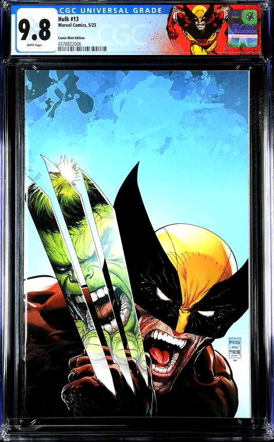 Hulk #13 (2022) CGC 9.8 NM/MT LGY #780 McNiven Virgin 340 Homage COA #248/600
