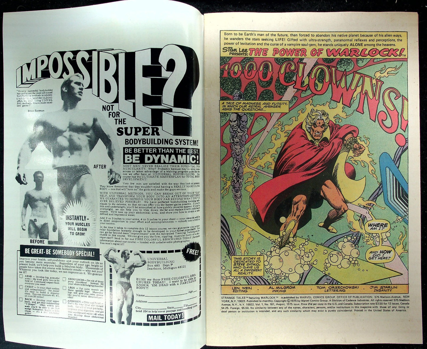 Strange Tales #178 179 180 181 (1975) Warlock KEYS 1st Magus, Gamora & Pip Troll