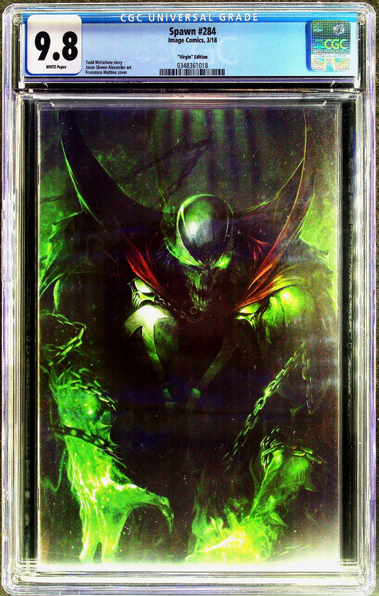 Spawn #284 (2018) CGC 9.8 NM/MT WHITE Francesco Mattina Virgin Variant
