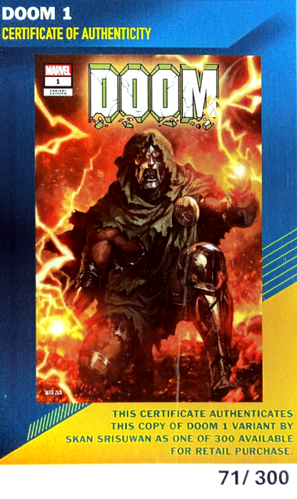 Doom #1 (2024) CGC 9.8 Srisuwan Secret Wars #10 Homage Comic Mint LTD COA 71/300