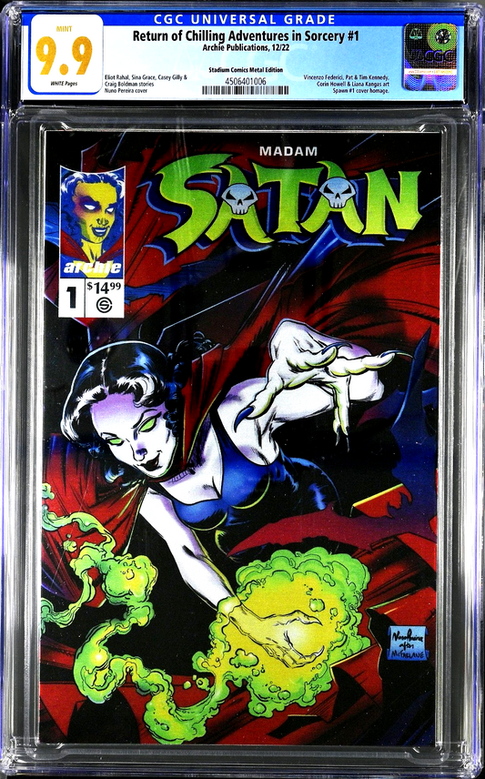 Return of Chilling Adventures in Sorcery #1 (2022) CGC 9.9 Metal Spawn Homage