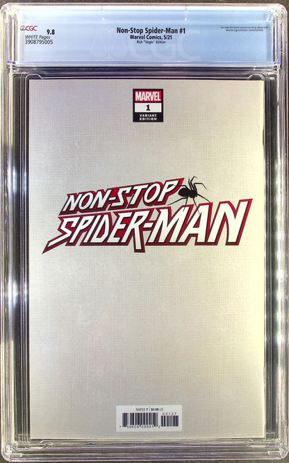 Non-Stop Spider-Man #1 (2021) CGC 9.8 NM/MT Rich Virgin Spirit Spider Cover