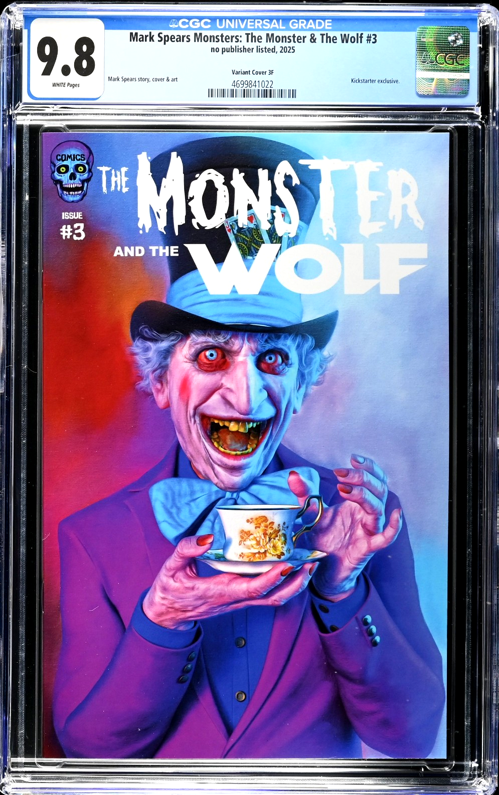 Mark Spears Monster & The Wolf #3 (2025) CGC 9.8 Kickstarter 3F Madhatter Teacup