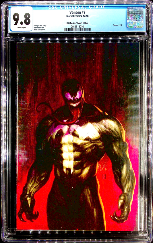 Venom #7 (2018) CGC 9.8 NM/MT LGY 172 KRS Comics Mike Choi 1st Brock Virgin HTF