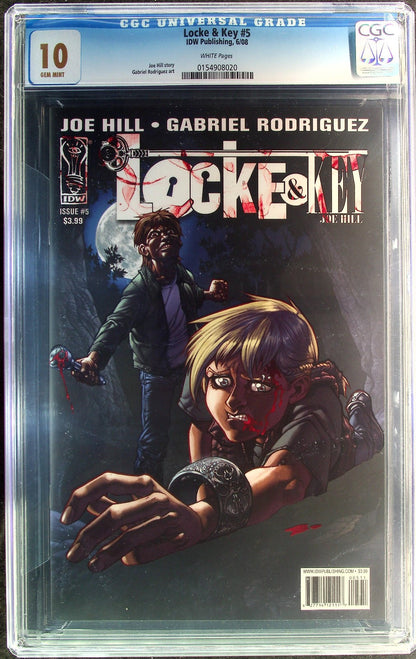 Locke & Key #5 (2008) CGC 10 GEM MINT WHITE Pages IDW Publishing
