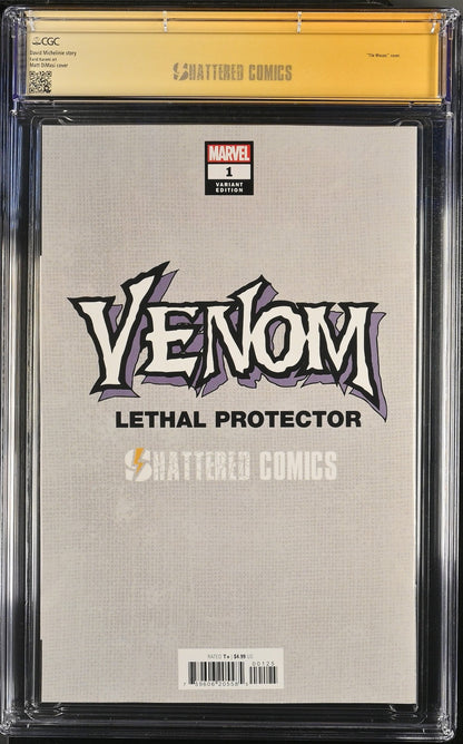 Venom Lethal Protector II #1 (2023) CGC 9.8 SS Sign Delarosa Demasi Shattered C