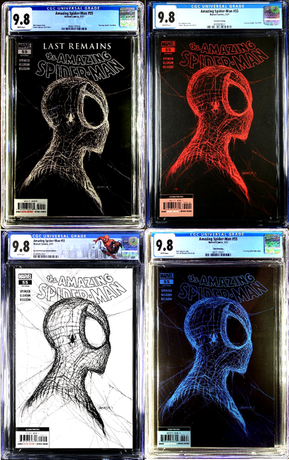 Amazing Spider-Man #55 (2021) CGC 9.8 Gleason LOT: 1st, 2nd (x2) & 3rd Print SET