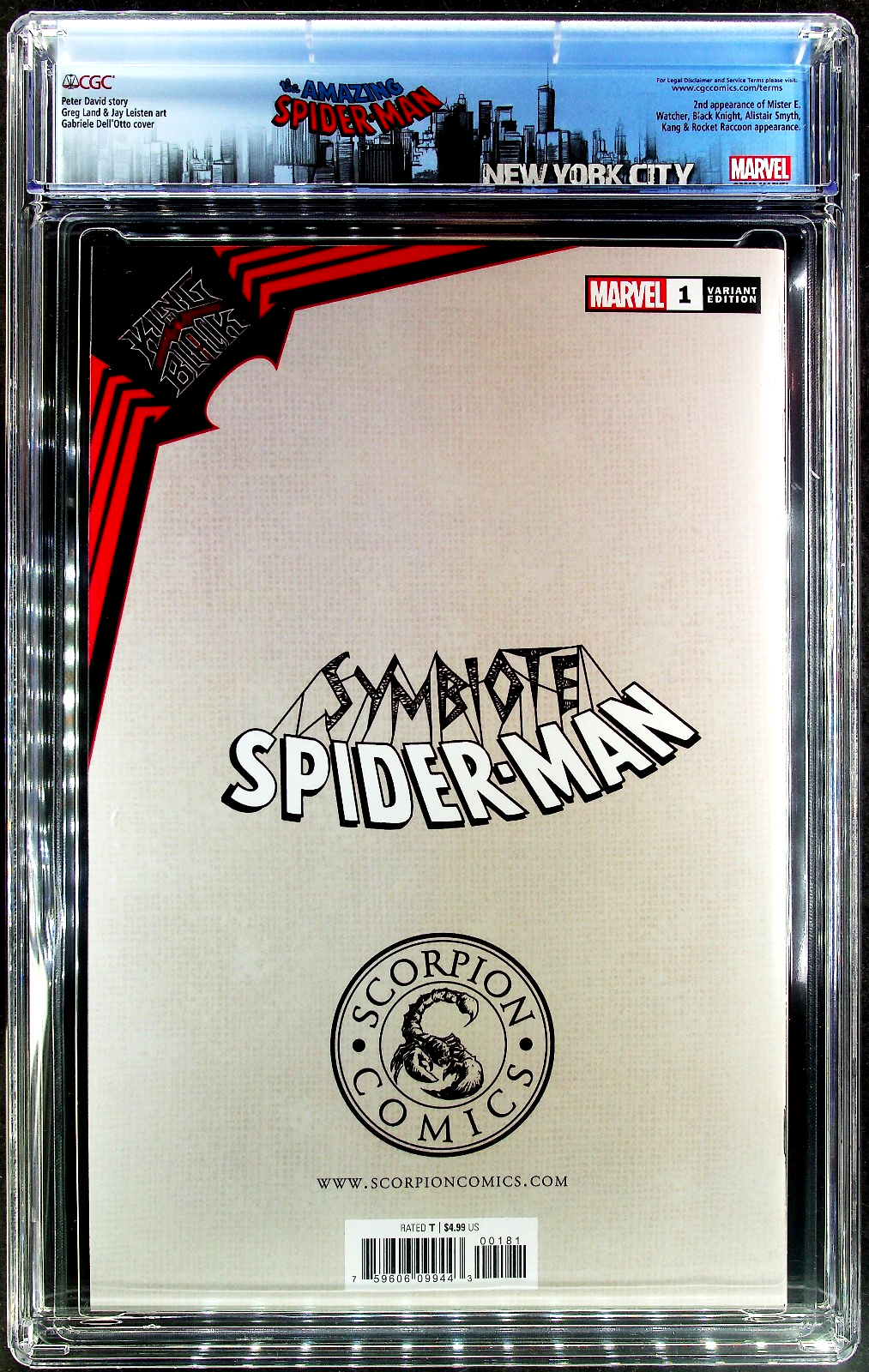 Symbiote Spider-Man King in Black #1 (2020) CGC 9.8 NM/MT Virgin LTD COA 63/700
