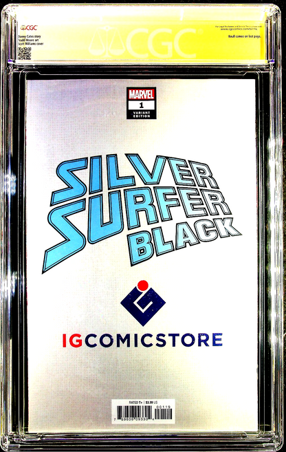 Silver Surfer Black #1 (2019) CGC SS 9.8 NM/MT Scott Williams Sign Custom Label
