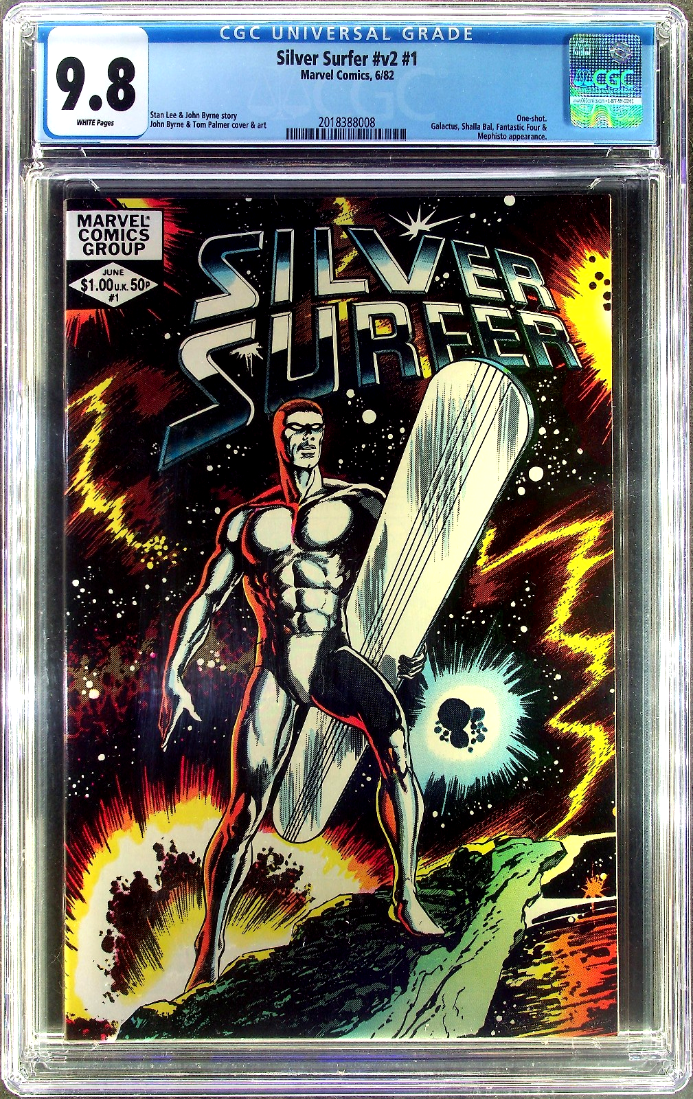 Silver Surfer #1 (1982) CGC 9.8 NM/MT WHITE One Shot John Byrne Iconic Cover