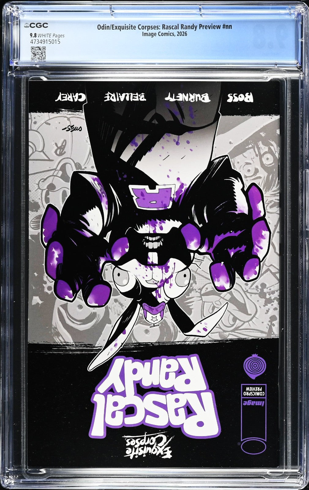 Odin Exquisite Corpses Rascal Randy Preview (2026) CGC 9.8 Ashcan Comicspro