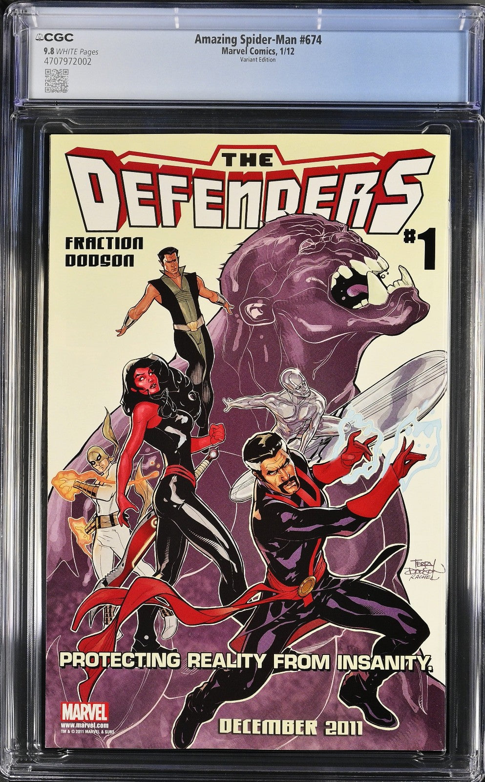 Amazing Spider-Man #674 (2012) CGC 9.8 Goblin Glider Fighter SS4 Homage Ltd 1:50