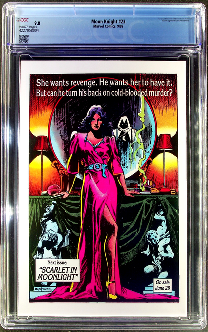 Moon Knight #23 (1982) CGC 9.8 NM/MT WHITE Sienkiewicz Cover Morpheus Appearance