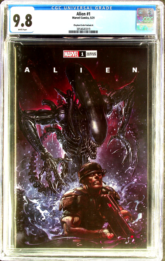 Alien #1 (2021) CGC 9.8 NM/MT WHITE Clayton Crain Cover A
