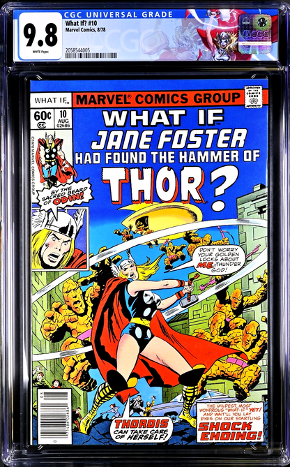 What If? #10 (1978) CGC 9.8 Key 1st Jane Foster Thor HTF Retired Custom Label PC