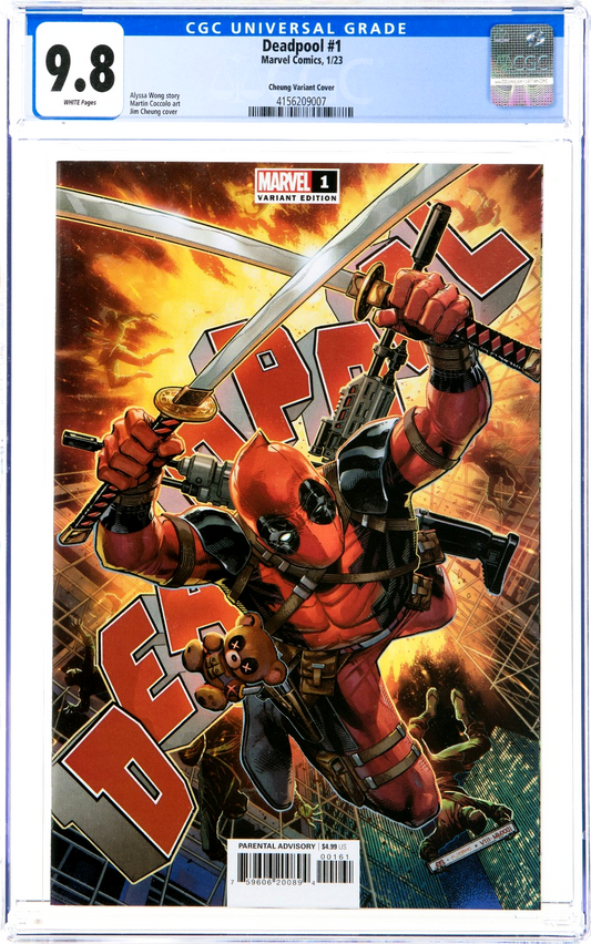 Deadpool #1 (2023) CGC 9.8 NM/MT White Cheung Limited Retailer's Incentive 1:50