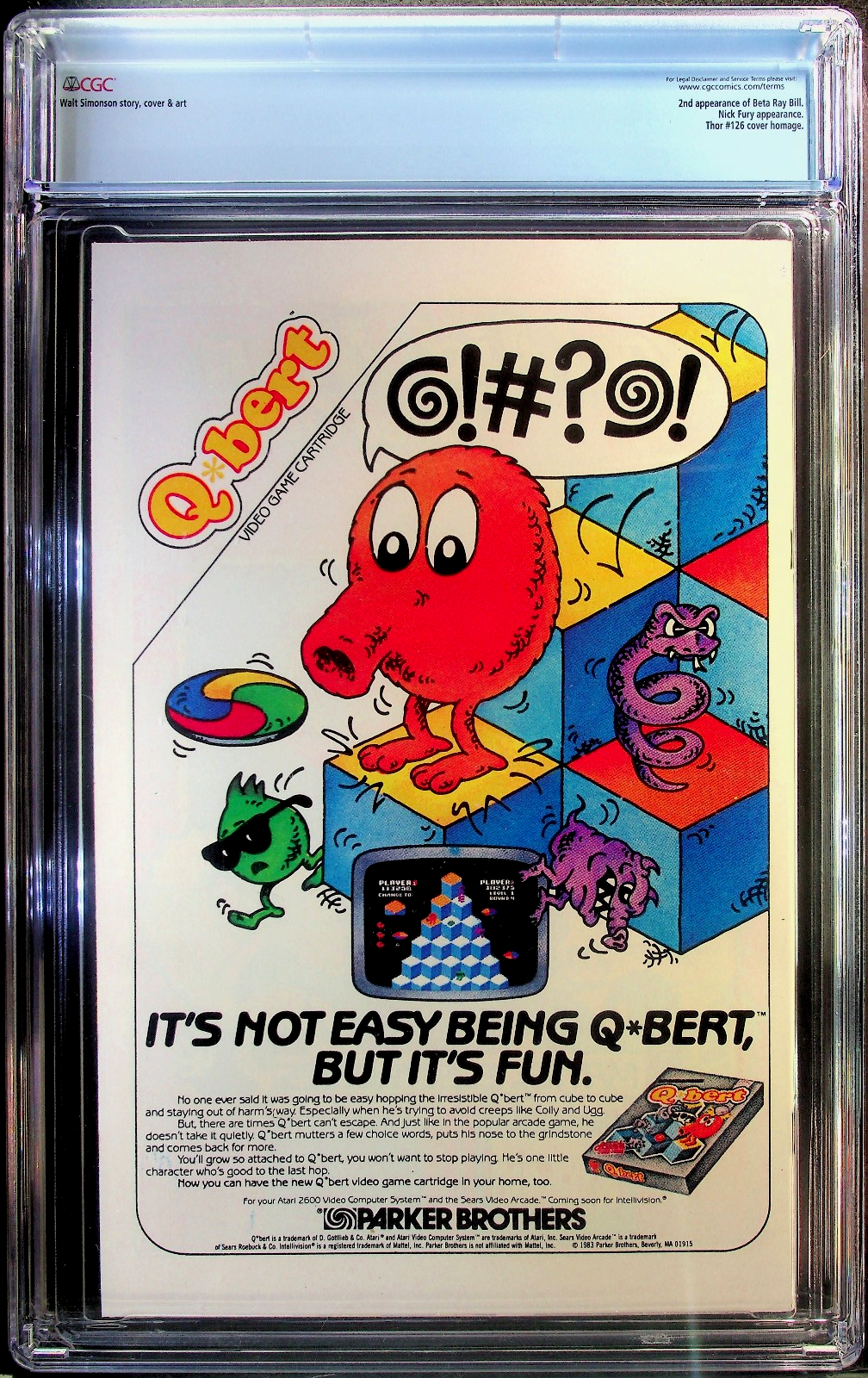 Thor #338 (1983) CGC 9.8 NM/MT WHITE 2nd Beta Ray Newsstand Retired Custom Label