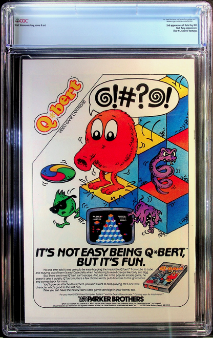 Thor #338 (1983) CGC 9.8 NM/MT WHITE 2nd Beta Ray Newsstand Retired Custom Label