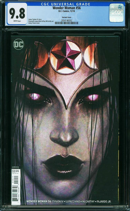 Wonder Woman #56 (2018) CGC 9.8 NM/MT White Jenny Frison Witching Eyes Variant