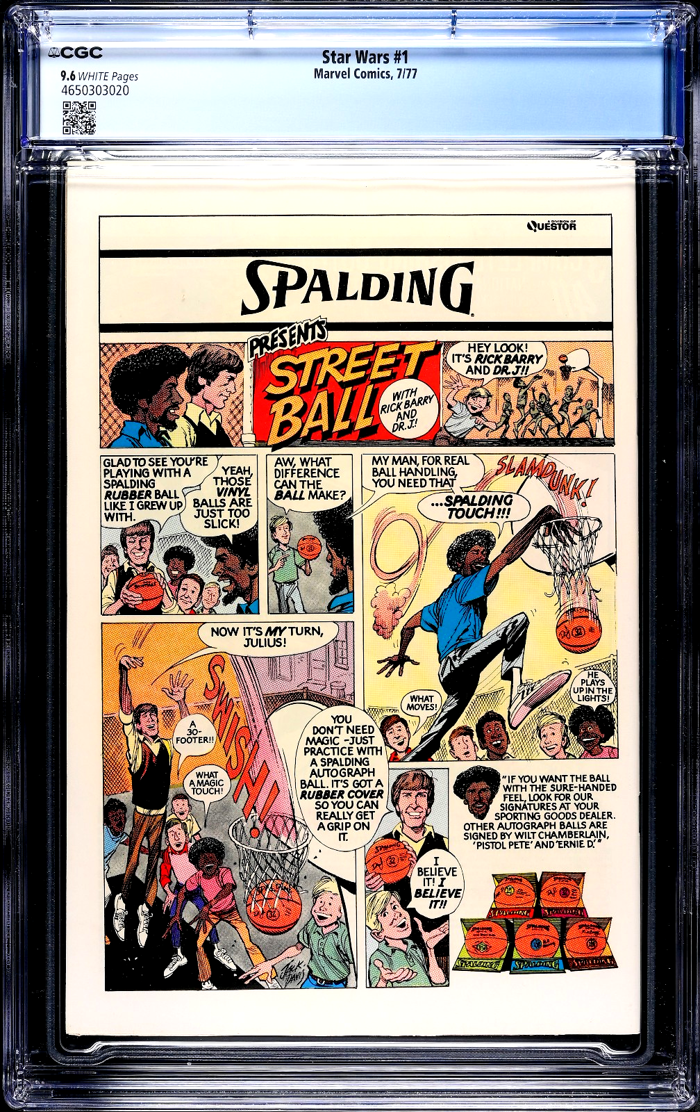 Star Wars #1 (1977) CGC 9.6 NM+ WHITE KEY Movie Adaptation 1st Luke Leia Vader