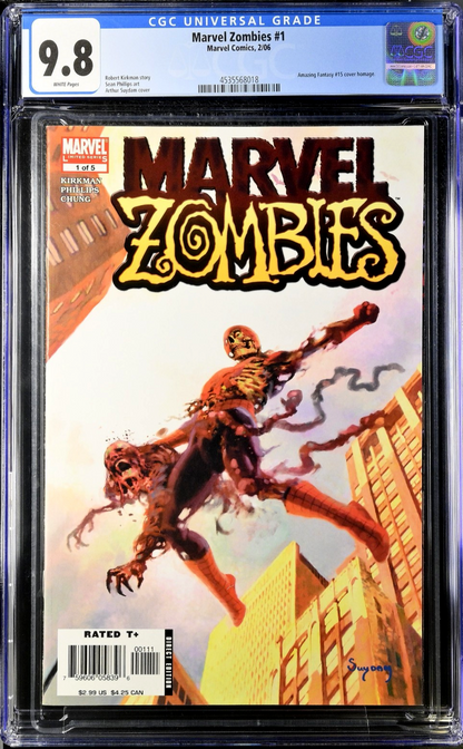 Marvel Zombies #1 (2006) CGC 9.8 Suydam Amazing Fantasy 15 Spider-Man Homage