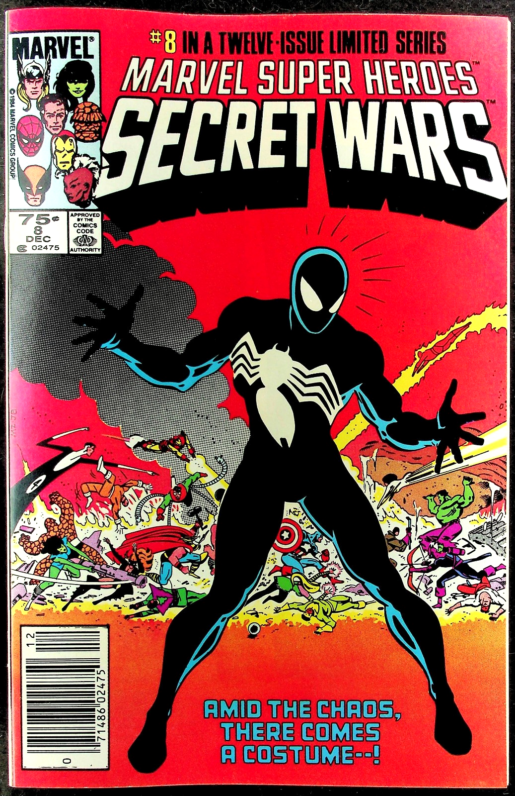Marvel Secret Wars #8 (1984) NM Newsstand KEY Venom 1st Black Suit Spider-Man PC