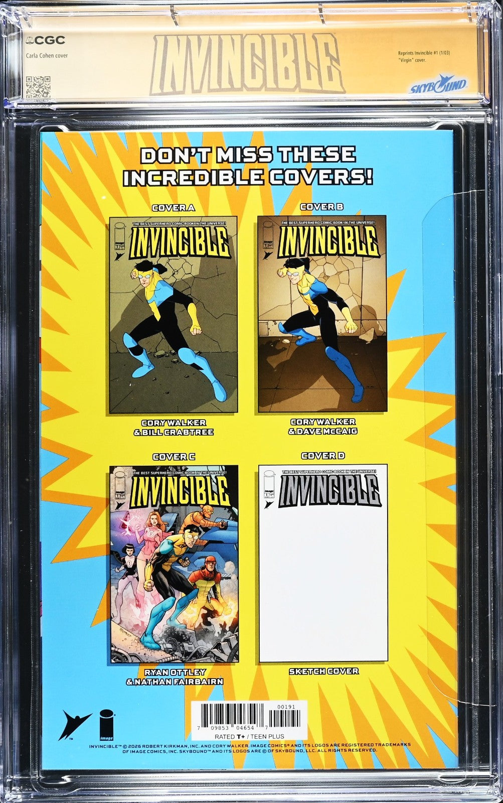 Invincible #1 (2026) CGC 10 SS GEM MINT Megacon Foil Cohen Signed RARE Only 1 PC