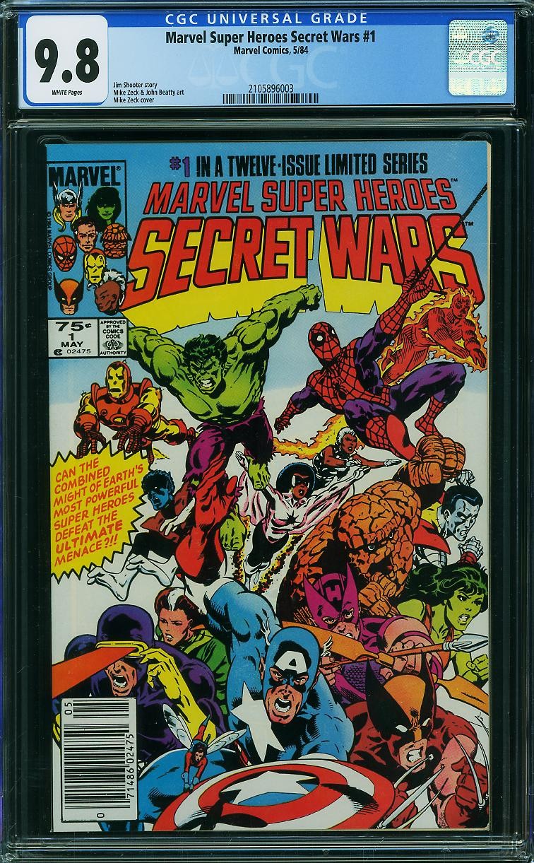 Marvel Super Heroes Secret Wars #1 (1984) CGC 9.8 NM/MT White Newsstand Edition