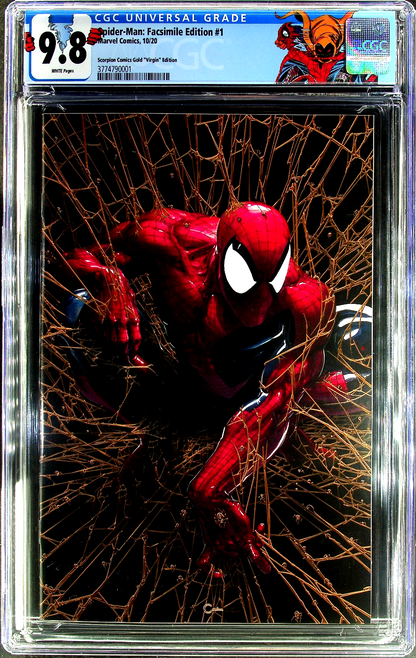 Spider-Man #1 (2020) CGC 9.8 Facsimile Crain Gold Virgin ASM238 Custom Label LTD