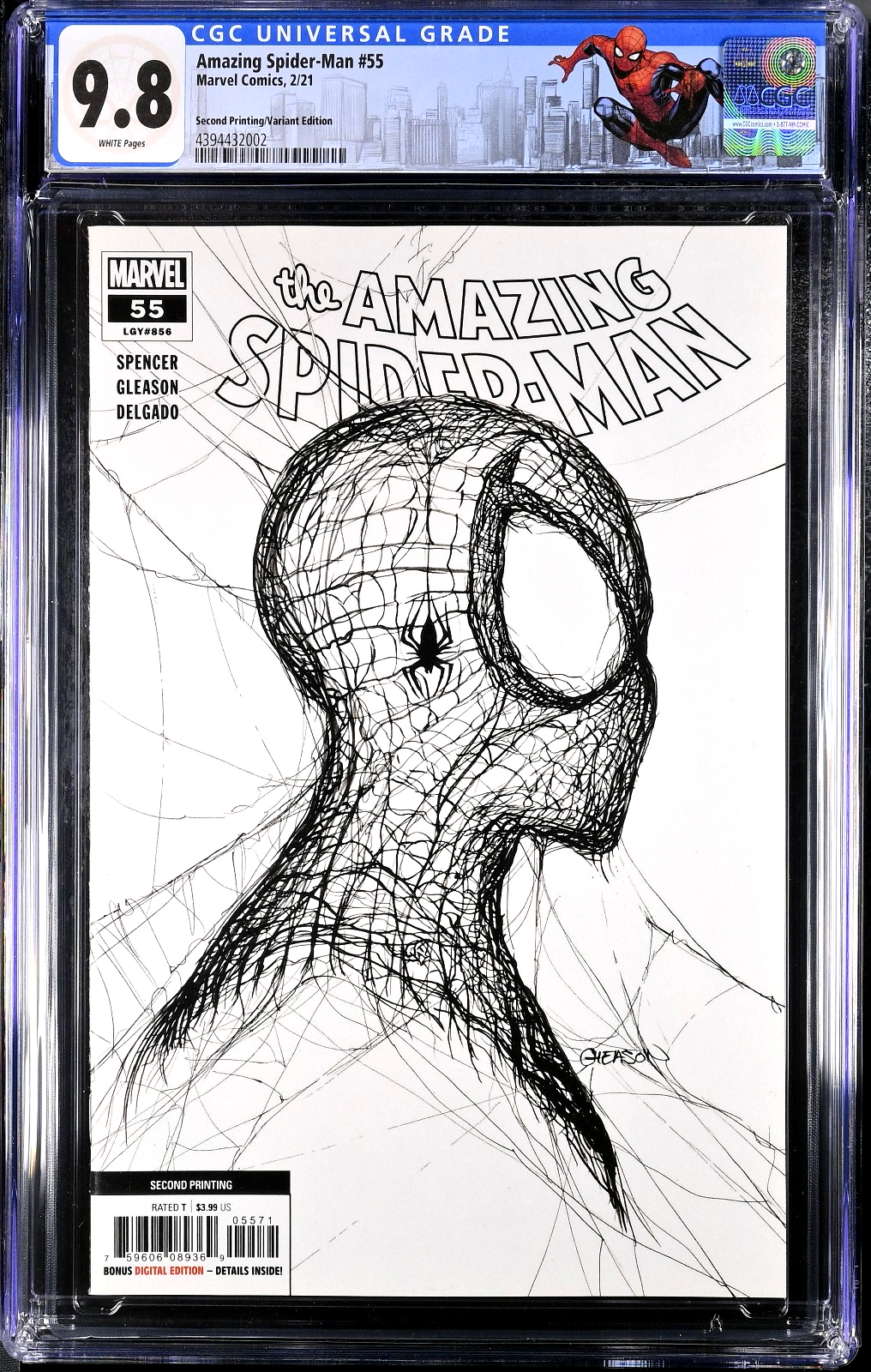 Amazing Spider-Man #55 (2021) CGC 9.8 Gleason LOT: 1st, 2nd (x2) & 3rd Print SET