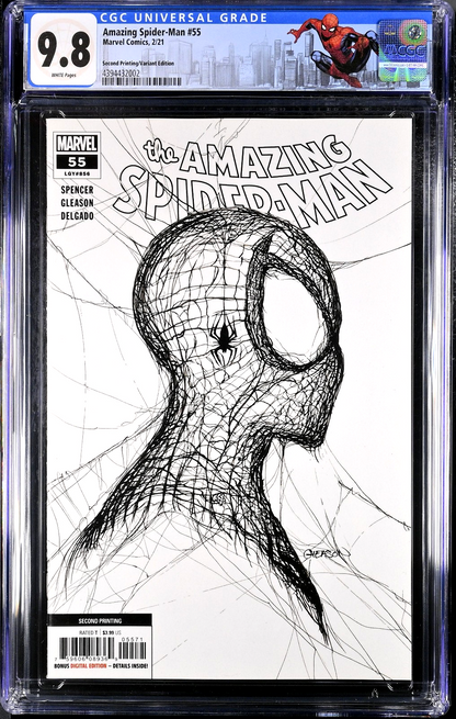 Amazing Spider-Man #55 (2021) CGC 9.8 Gleason LOT: 1st, 2nd (x2) & 3rd Print SET