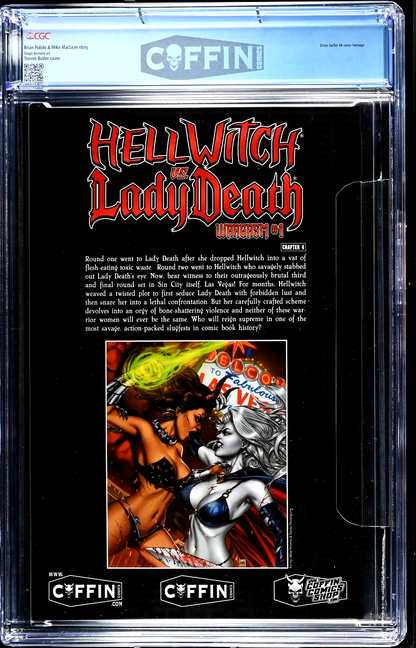Hellwitch vs. Lady Death Wargasm #1 (2024) CGC 9.9 MINT SS#4 Homage Custom Label