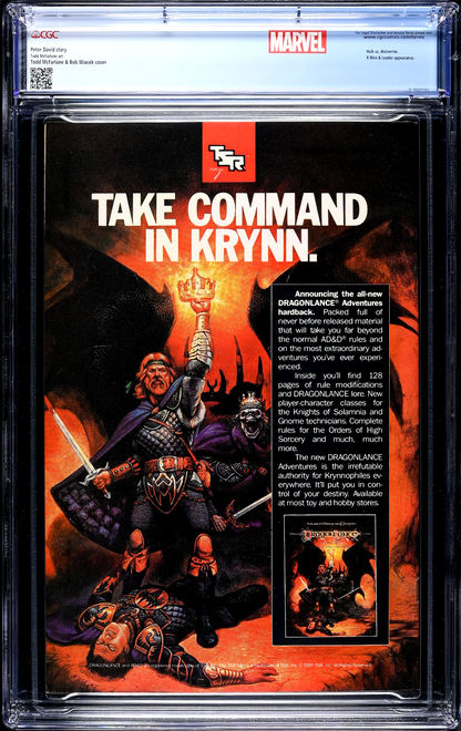 Incredible Hulk #340 (1988) CGC 9.6 NM+ McFarlane Wolverine Battle Custom Label