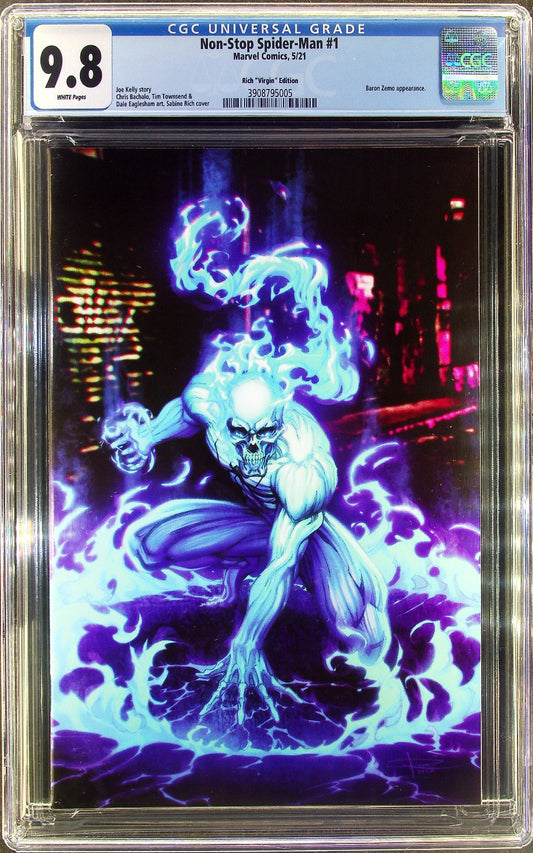 Non-Stop Spider-Man #1 (2021) CGC 9.8 NM/MT Rich Virgin Spirit Spider Cover