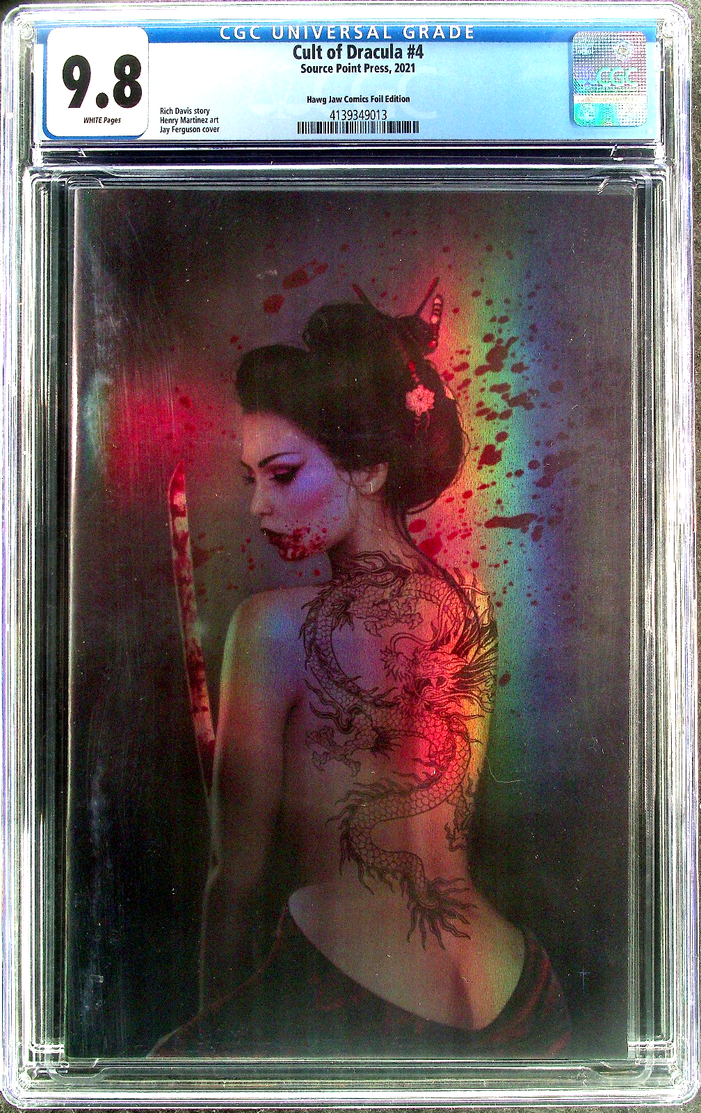 Cult Of Dracula #4 (2021) CGC 9.8 NM/MT Hawg Jaw Exclusive Jay Ferguson LTD 100
