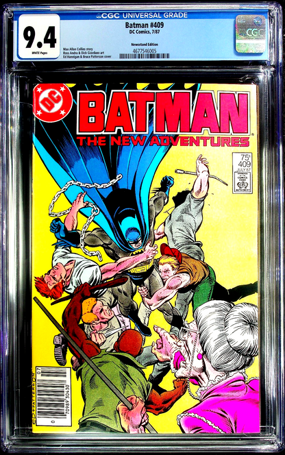 Batman #409 (1987) CGC 9.4 NM White Newsstand Edition (WTC/BT)
