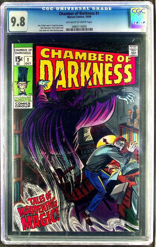 Chamber of Darkness #1 (1969) CGC 9.8 NM/MT OW White Romita Top Grade (1 of 9)