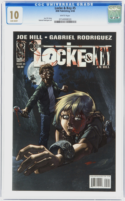 Locke & Key #5 (2008) CGC 10 GEM MINT WHITE Pages IDW Publishing