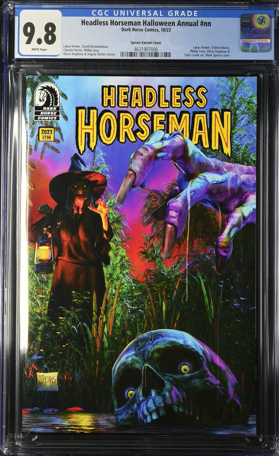 Headless Horseman Halloween Annual #NN (2023) CGC 9.8 Dark Horse Mark Spears