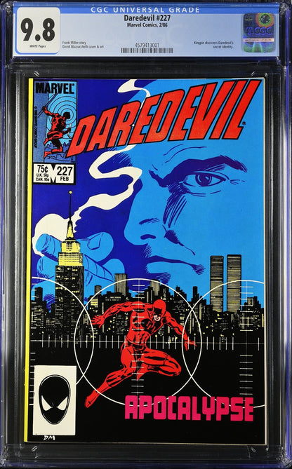 Daredevil #227 (1986) CGC 9.8 NM/MT KEY Miller Born Again Storyline Kingpin