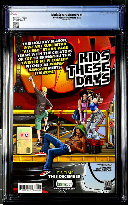 Mark Spears Monsters #1 (2024) CGC 9.8 NM/MT Cover I X-Men 141 Homage Ltd 1:50