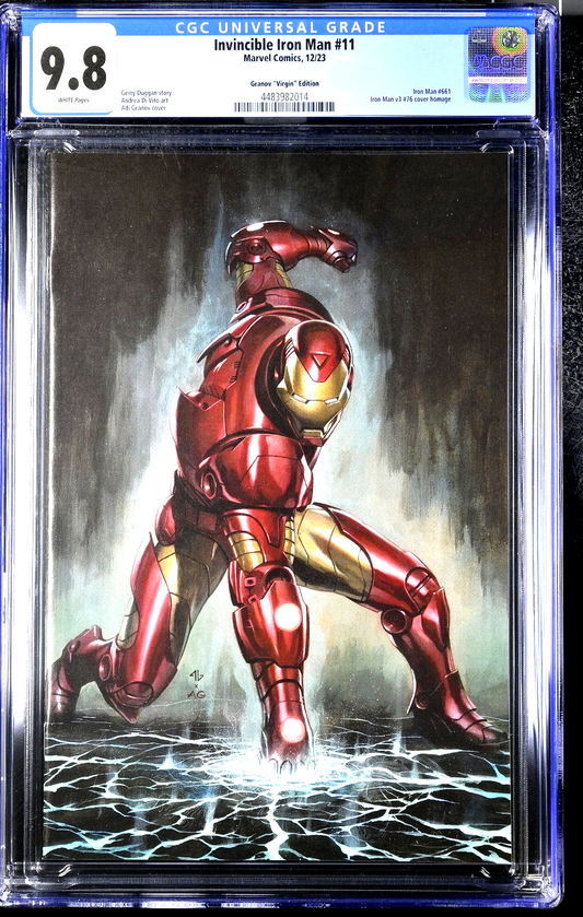 Invincible Iron Man #11 (2023) CGC 9.8 NM/MT Granov Virgin Incentive 1:100