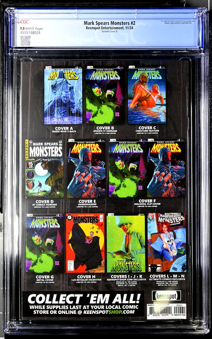 Mark Spears Monsters #2 (2024) CGC 9.8 NM/MT Tales Crypt 46 Homage Vintage Cover