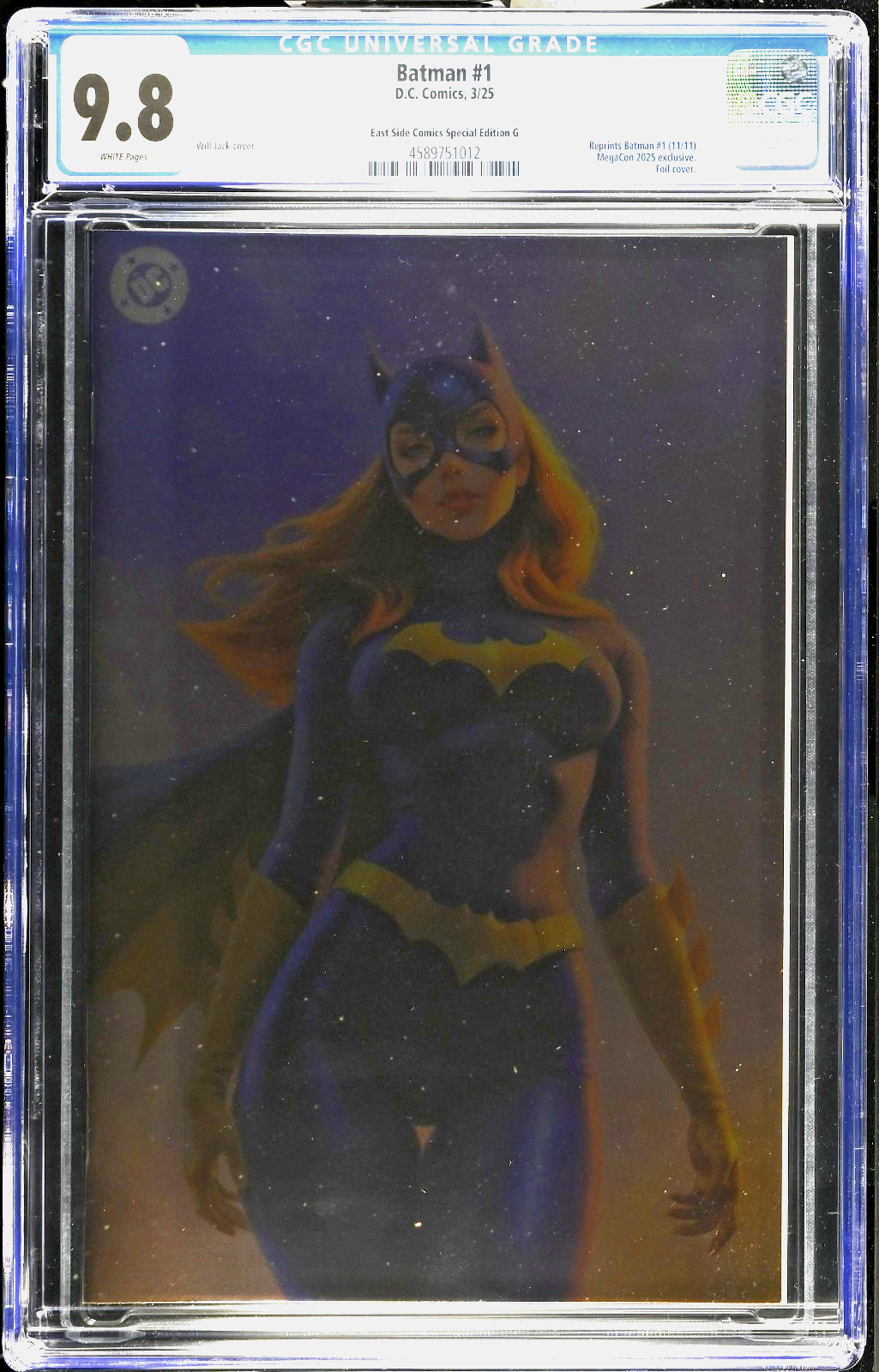 Batman #1 (2011) CGC 9.8 NM/MT Will Jack Full Body Virgin Catwoman Foil Ltd 500