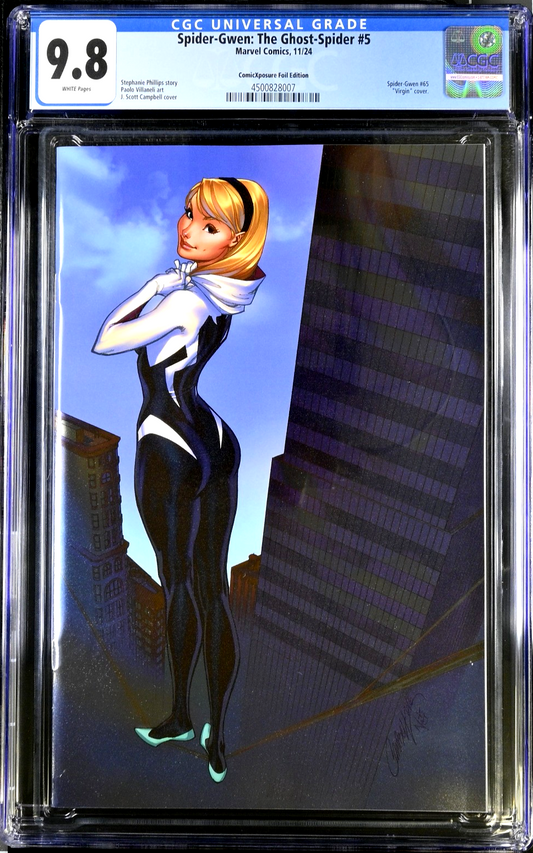 Spider-Gwen The Ghost-Spider #5 (2024) CGC 9.8 ComicXposure Campbell Virgin Foil