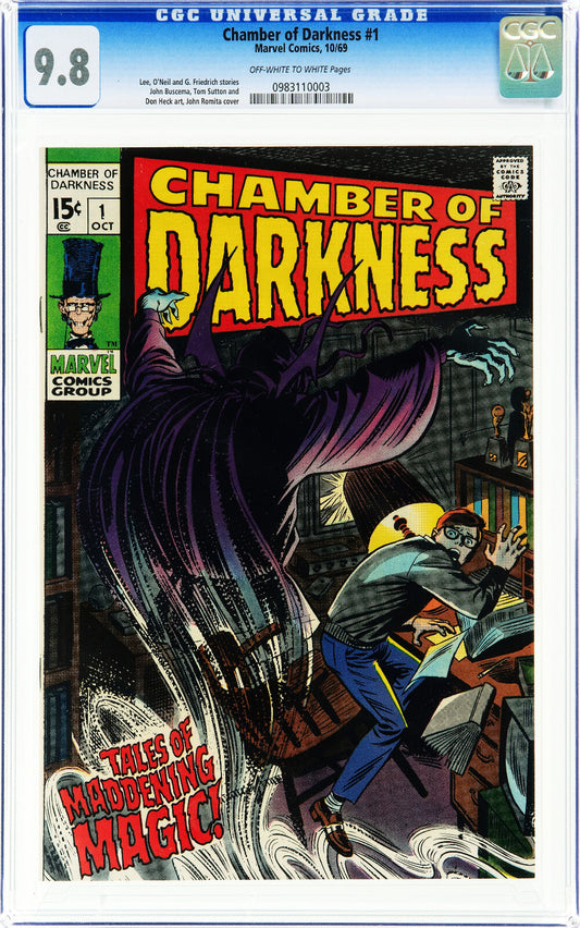Chamber of Darkness #1 (1969) CGC 9.8 NM/MT OW White Romita Top Grade (1 of 9)